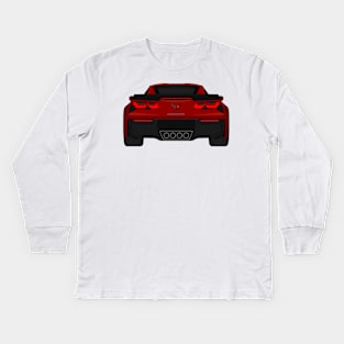 Z06 DARK-RED Kids Long Sleeve T-Shirt